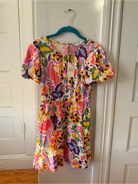 Fatface Other - BNWT FATFACE Girls Floral Puff-Sleeve Summer Dress in Multi-Color pockets 10/11